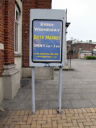 Il cartello relativo al Mercato di Erith