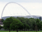 La cupola dello Stadio di Wembley che si vede da Northwick Park