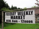 Il cartello relativo a Kenley Market 