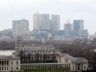 L'orizzonte londinese è ormai dominato dai grattacieli che si vedono in lontananza