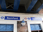 Stazione di Romford - Cartello