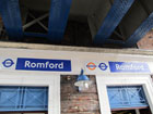 Stazione di Romford - Cartello