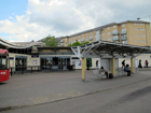 L'uscita della stazione dal lato settentrionale