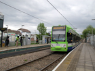 La fermata del tram denominata "Mitcham Junction"