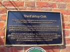 Targa che commemora la "Quercia di Fairlop"