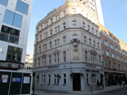 Minories con a sinistra St. Clare Street