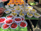 Frutta in vendita a Hackney Heart Market