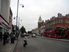 Brixton Road in prossimità della sua confluenza in Brixton Hill