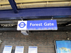 Il cartello della stazione di Forest Gate